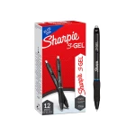 Galery – Esferografica sharpie retratil tinta gel ponta 0,7 mm cor azul – 12 unidades0