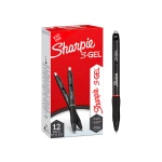 Galery – Esferografica sharpie retratil tinta gel ponta 0,7 mm cor vermelho – 12 unidades0