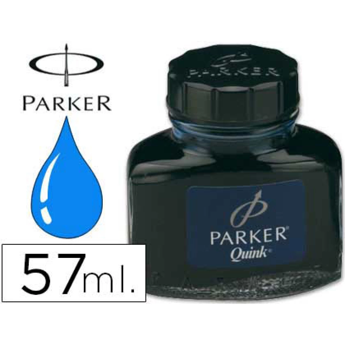 Thumbnail-Tinta parker quink azul permanente frasco 67 ml