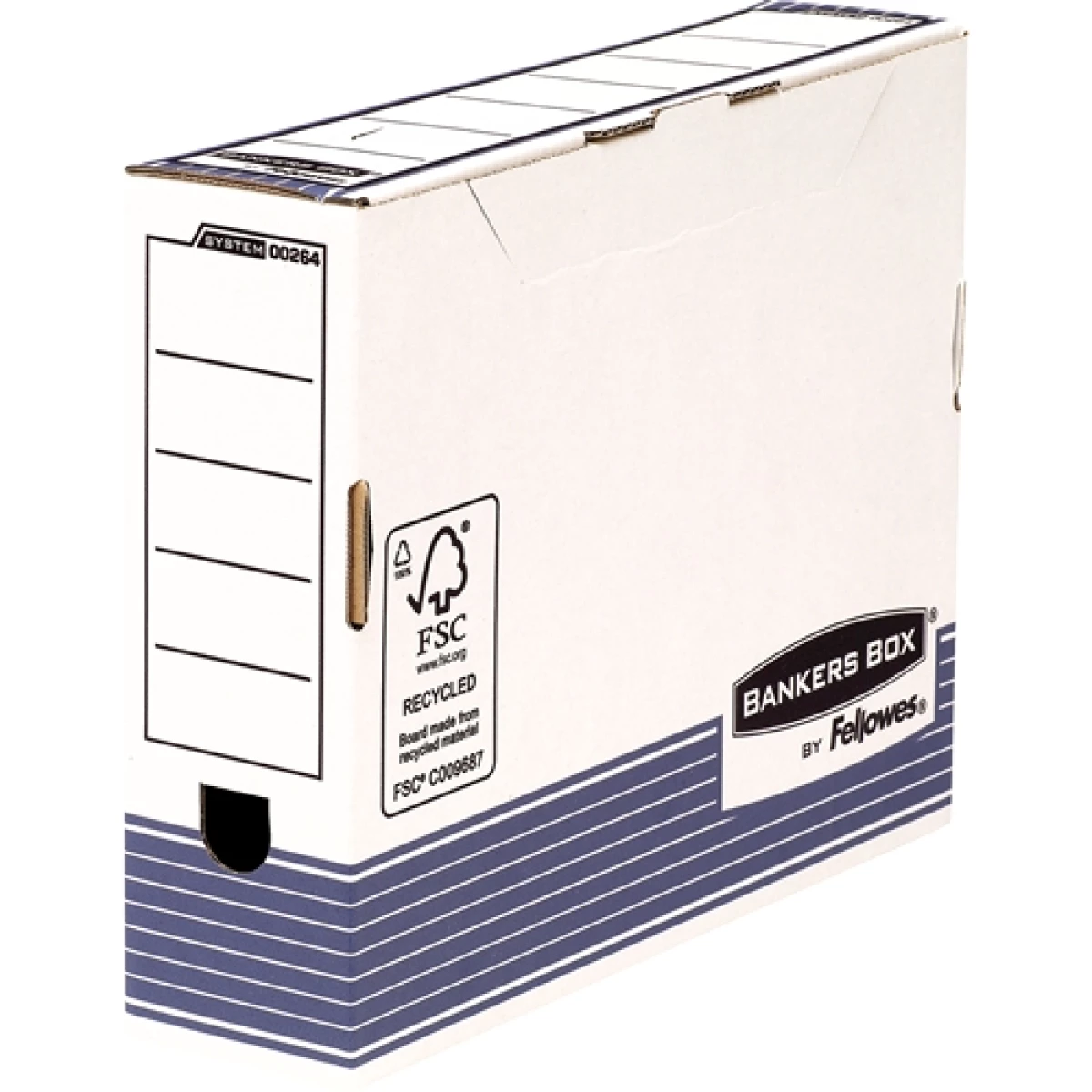 Thumbnail-Fellowes Bankers Box Caja de Archivo Definitive 80mm A4 – Fastfold Automatic Assembly – Recycled Carton FSC Certification