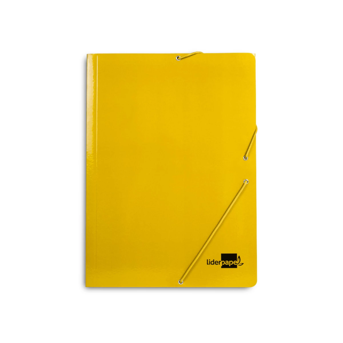 Galery – Pasta liderpapel de elasticos folio 3 abas cartao plastificado cor amarelo0
