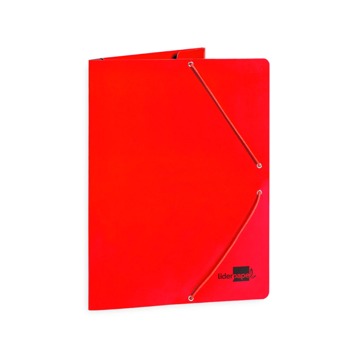 Galery – Pasta liderpapel de elasticos folio 3 abas cartao plastificado cor vermelho0