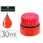 Thumbnail-Tinta marcador faber castell fluorescente 1549 com sistema capilar cor vermelho frasco de 30 ml