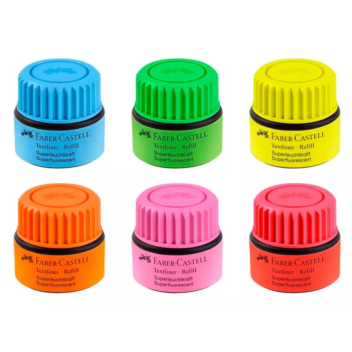 Galery – Tinta marcador faber castell fluorescente 1549 com sistema capilar cor verde frasco de 30 ml0