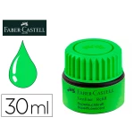 Thumbnail-Tinta marcador faber castell fluorescente 1549 com sistema capilar cor verde frasco de 30 ml