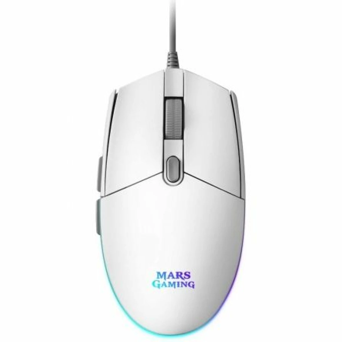 Thumbnail-Rato MARS GAMING MMG White, 3200 DPI, RGB flow, light, ergonomic