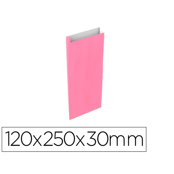 Thumbnail-Envelope basika celulose rosa com fole xs 120x250x30 mm pack de 25 unidades