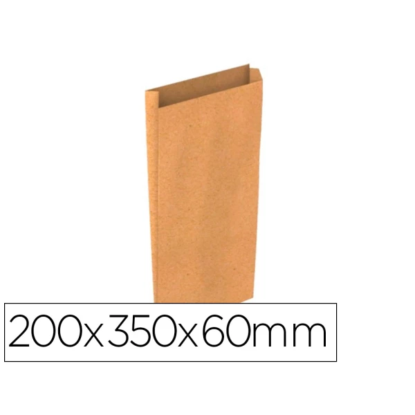 Thumbnail-Envelope basika kraft natural liso com fole m 200x350x60 mm pack de 25 unidades