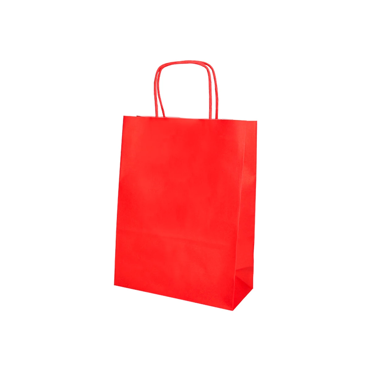 Galery – Saco de papel q-connect celulose vermelho xs com asa torcida 180x240x80 mm – 25 unidades0