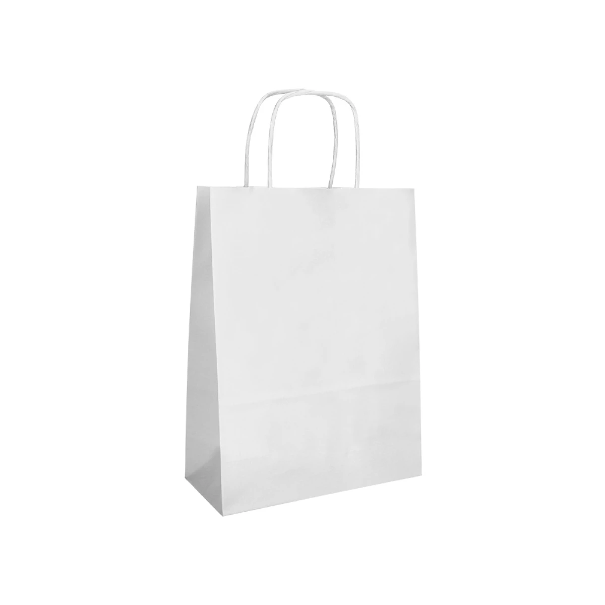 Galery – Saco de papel q-connect celulose branco s com asa torcida 240x320x10 mm – 25 unidades0