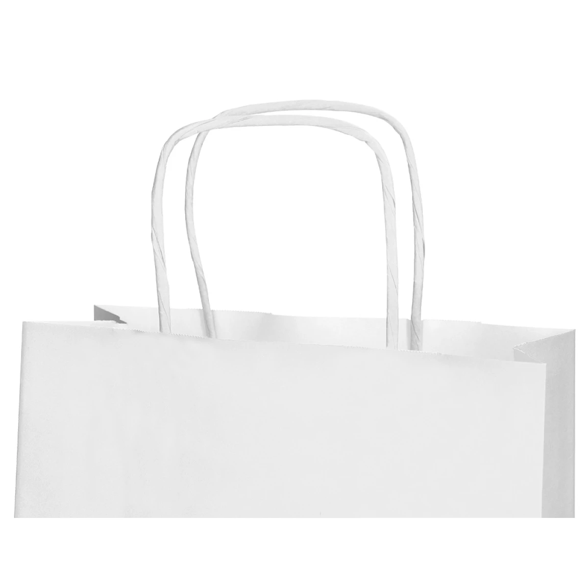 Galery – Saco de papel q-connect celulose branco s com asa torcida 240x320x10 mm – 25 unidades0