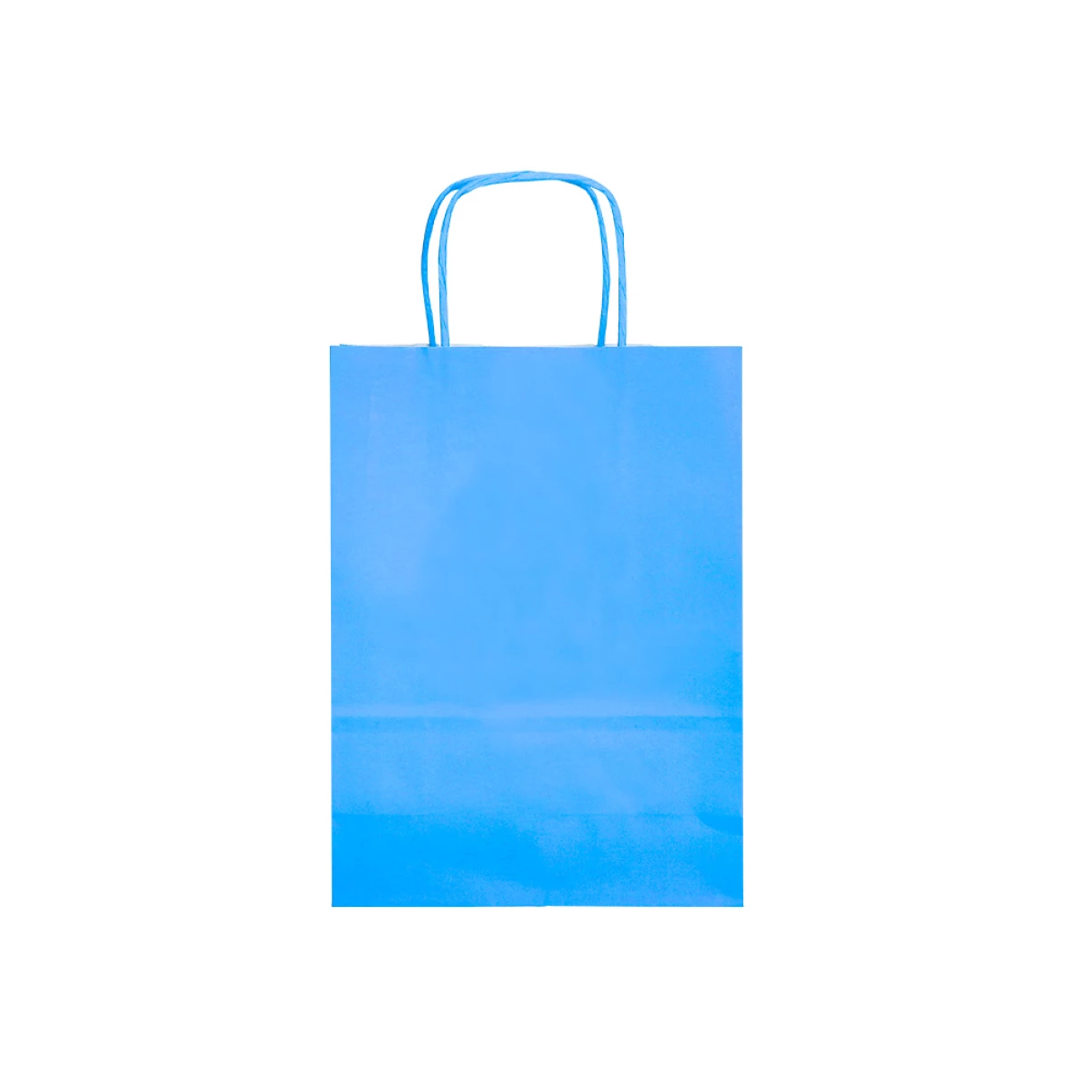 Galery – Saco de papel q-connect celulose celeste s com asa torcida 240x320x10 mm – 25 unidades0