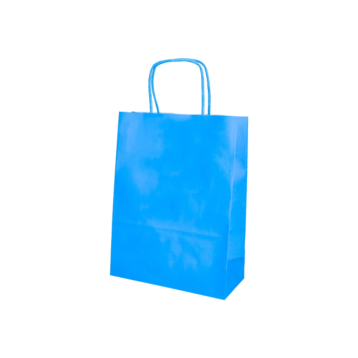 Galery – Saco de papel q-connect celulose celeste s com asa torcida 240x320x10 mm – 25 unidades0