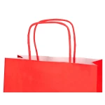 Galery – Saco de papel q-connect celulose vermelho m com asa torcida 270x370x12 mm – 25 unidades0