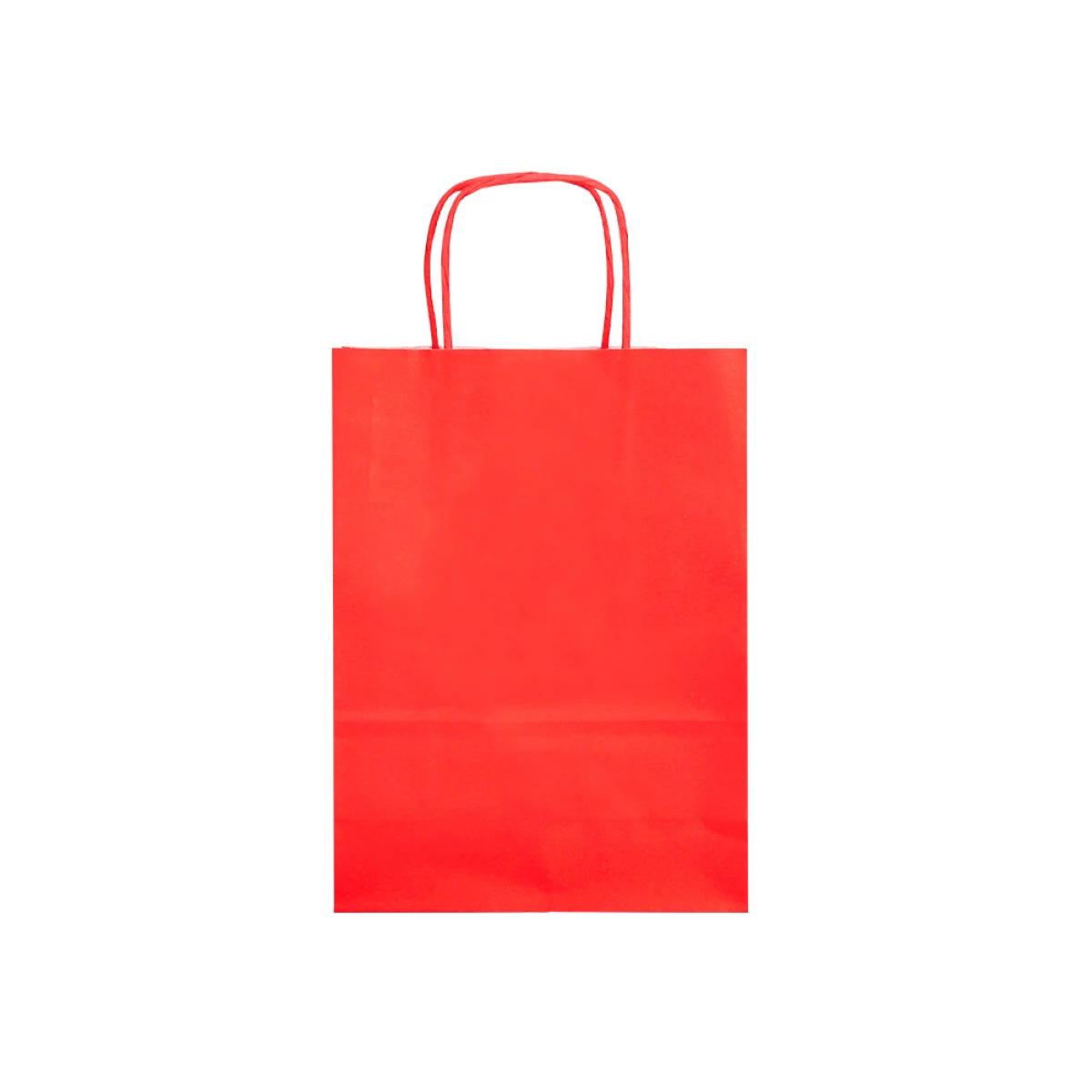 Galery – Saco de papel q-connect celulose vermelho l com asa torcida 320x400x14 mm – 25 unidades0