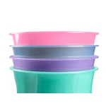 Galery – Cesto de papeis em plastico liderpapel ecouse 100% reciclado celeste translucido 13 litros 275×285 mm0
