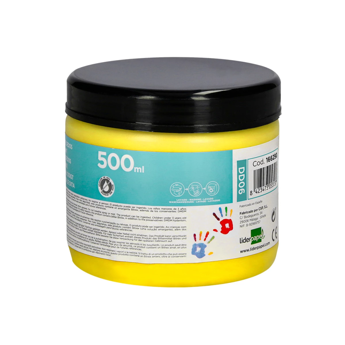 Galery – Pintura a dedos liderpapel frasco de 500 ml amarelo0