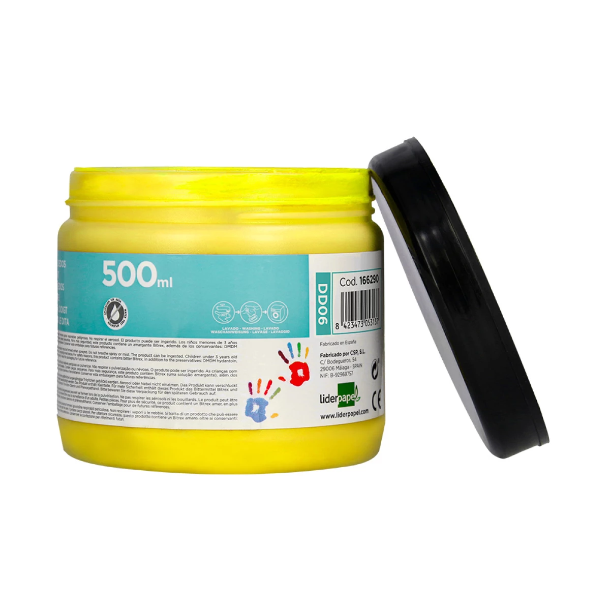 Galery – Pintura a dedos liderpapel frasco de 500 ml amarelo0