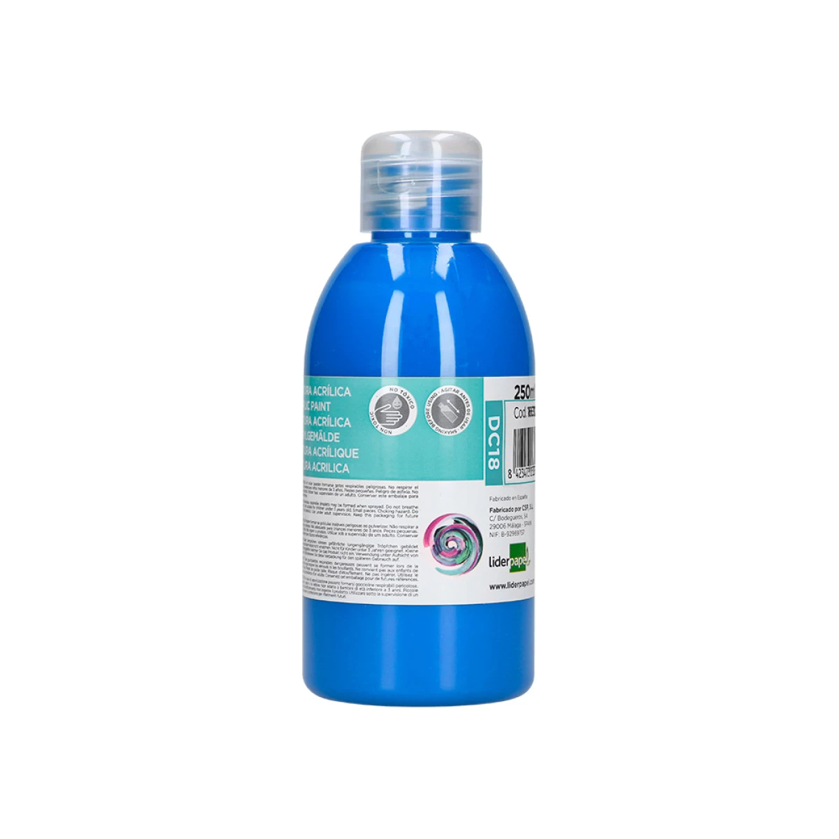 Galery – Pintura acrilica liderpapel frasco de 250 ml cian0