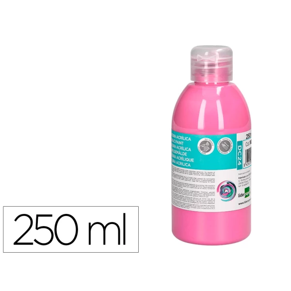 Thumbnail-Pintura acrilica liderpapel frasco de 250 ml rosa