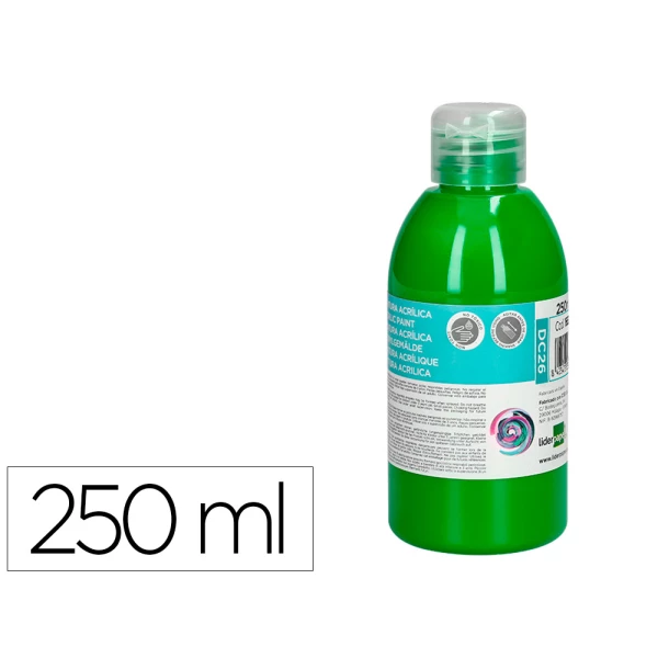 Thumbnail-Pintura acrilica liderpapel frasco de 250 ml verde