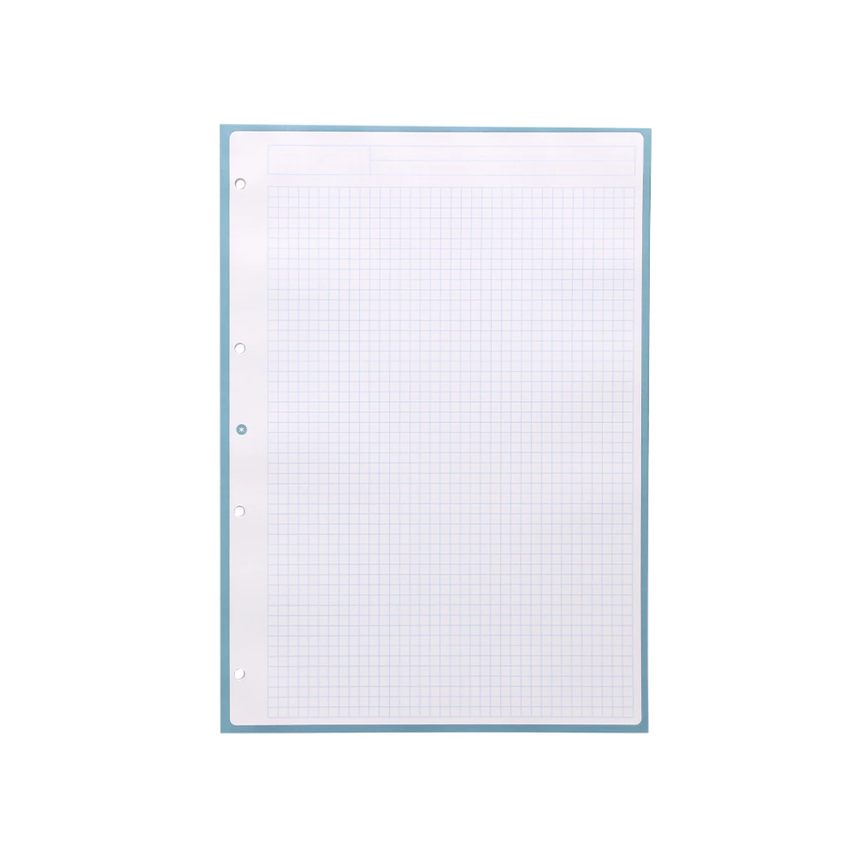 Galery – Recarga liderpapel a4 antartik 80 folhas 90g/m2 quadricula 5mm 4 furos 1 banda com moldura cor celeste0