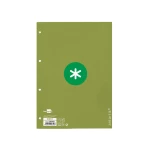 Galery – Recarga liderpapel a4 antartik 80 folhas 90g/m2 quadricula 5mm 4 furos 1 banda com moldura cor menta0