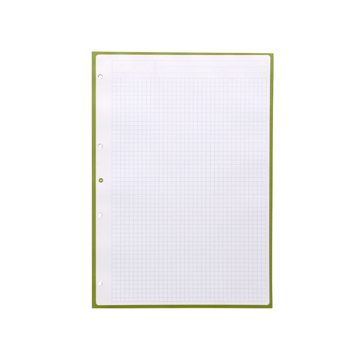 Galery – Recarga liderpapel a4 antartik 80 folhas 90g/m2 quadricula 5mm 4 furos 1 banda com moldura cor menta0