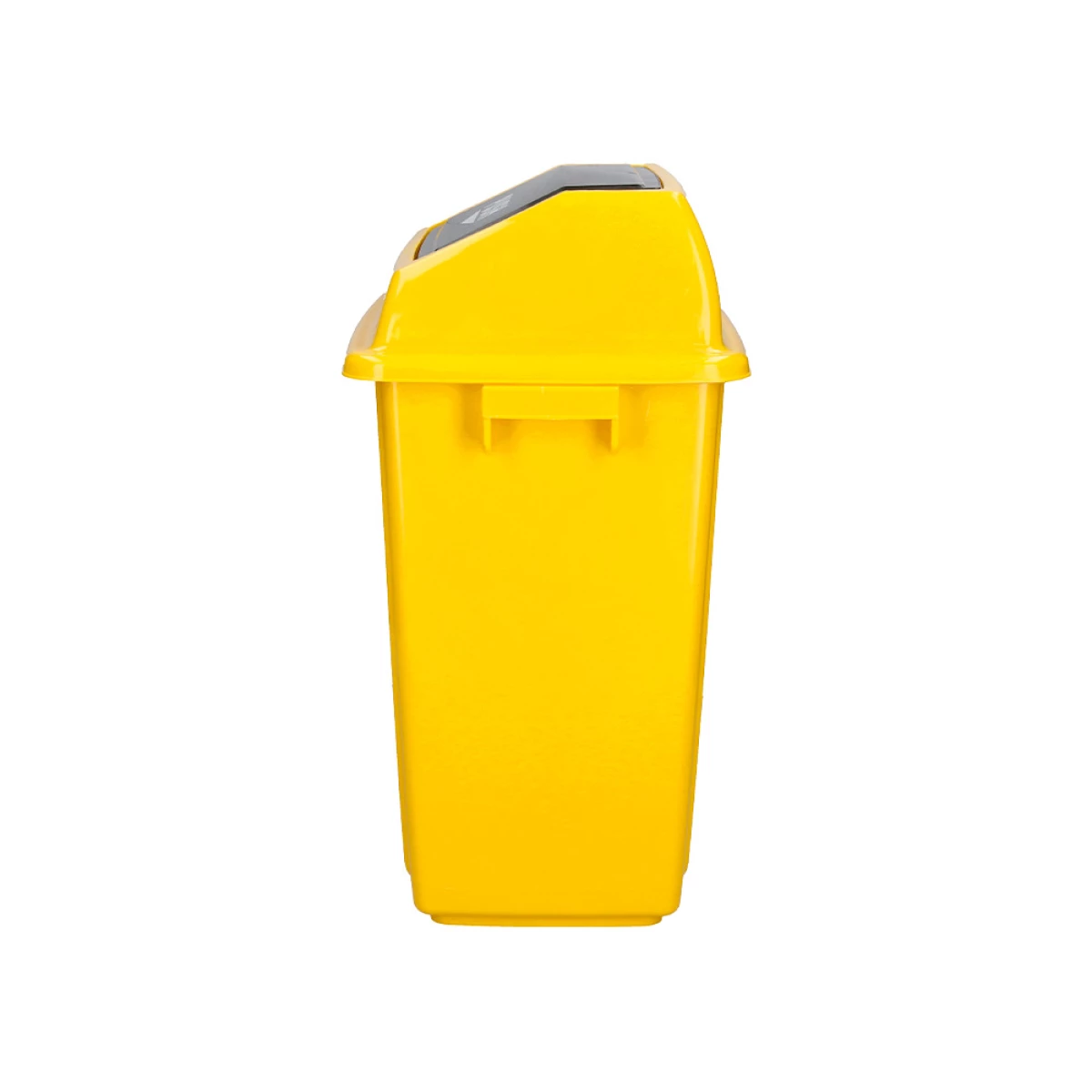 Galery – Contentor de lixo q-connect plastico com tampa de empurrar 58 litros 470x330x760 mm amarelo0