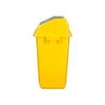 Galery – Contentor de lixo q-connect plastico com tampa de empurrar 58 litros 470x330x760 mm amarelo0