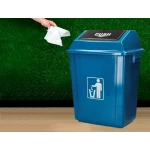 Galery – Contentor de lixo q-connect plastico com tampa de empurrar 58 litros 470x330x760 mm azul0