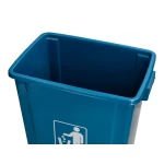 Galery – Contentor de lixo q-connect plastico com tampa de empurrar 58 litros 470x330x760 mm azul0