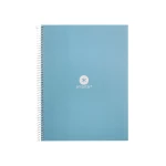 Galery – Caderno espiral liderpapel a4 micro antartik capa forrada 80f 90 gr pontilhado 1 banda 4 furos cor celeste0