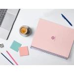 Galery – Caderno espiral liderpapel a4 micro antartik capa forrada 80f 90 gr pontilhado 1 banda 4 furos cor rosa0