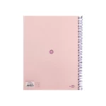 Galery – Caderno espiral liderpapel a4 micro antartik capa forrada 80f 90 gr pontilhado 1 banda 4 furos cor rosa0