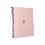 Galery – Caderno espiral liderpapel a4 micro antartik capa forrada 80f 90 gr pontilhado 1 banda 4 furos cor rosa0