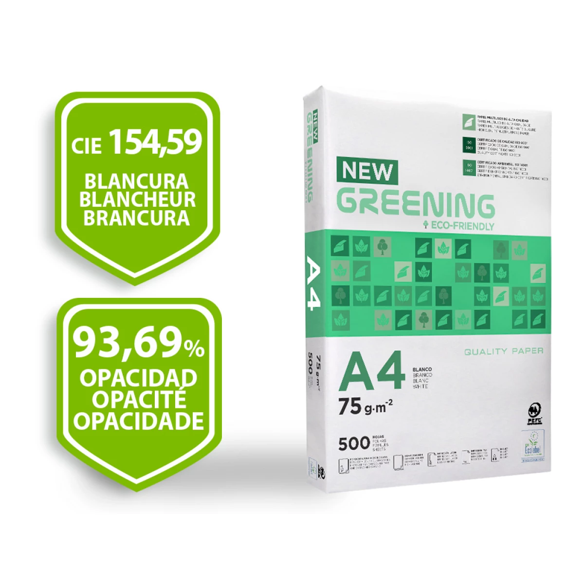 Galery – Papel fotocopia greening din a4 75 gr embalagem de 500 folhas0