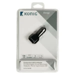 Galery – Carregador de dispositivo móvel König CS31UC001BL Preto Auto0