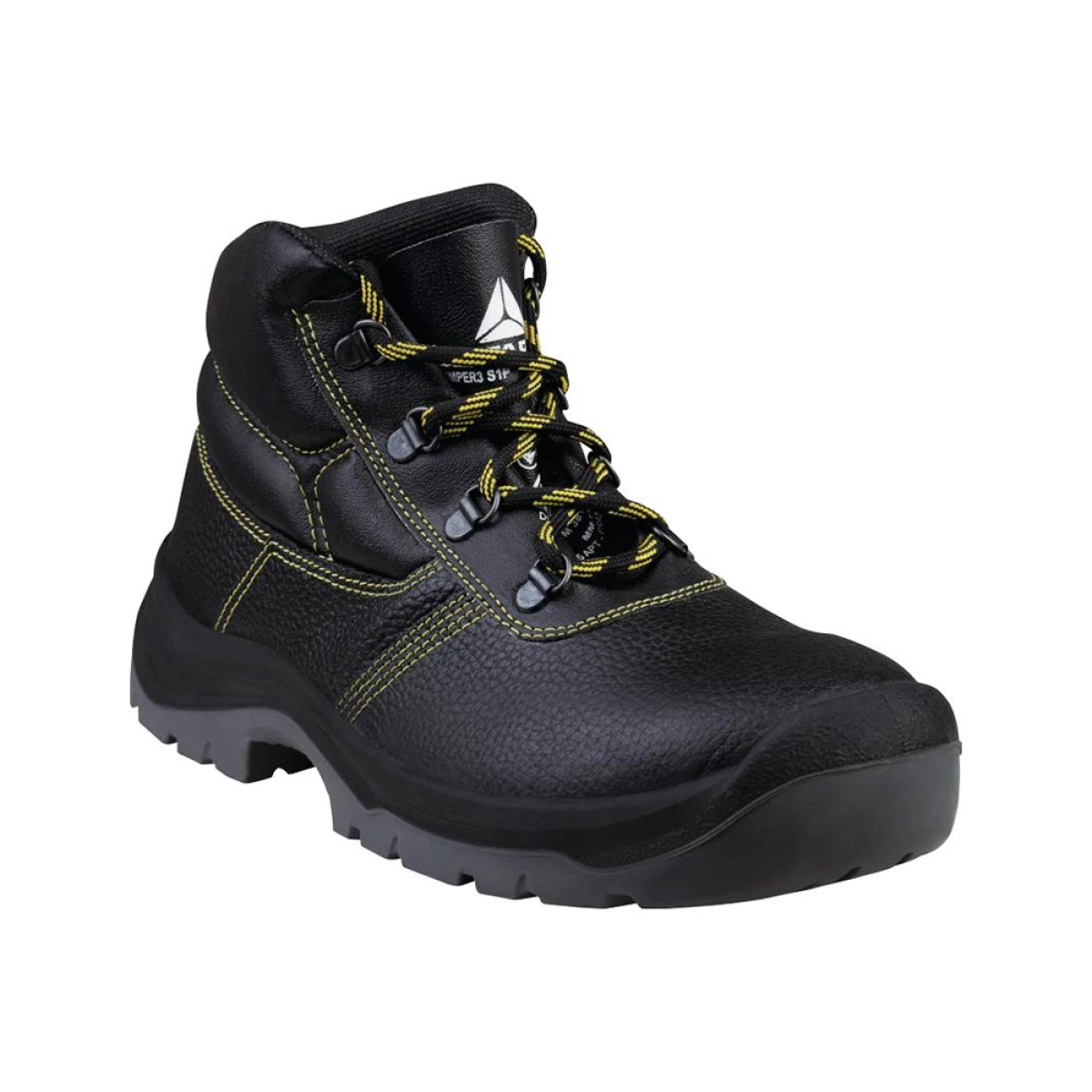 Galery – Botas deltaplus de seguranca em couro pigmentado sola pu bi-densidade cor preto tamanho 450