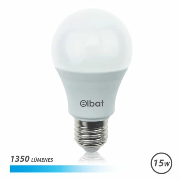 Thumbnail-Lâmpada LED Elbat A60 15W E27 1350lm – 6500K luz fria