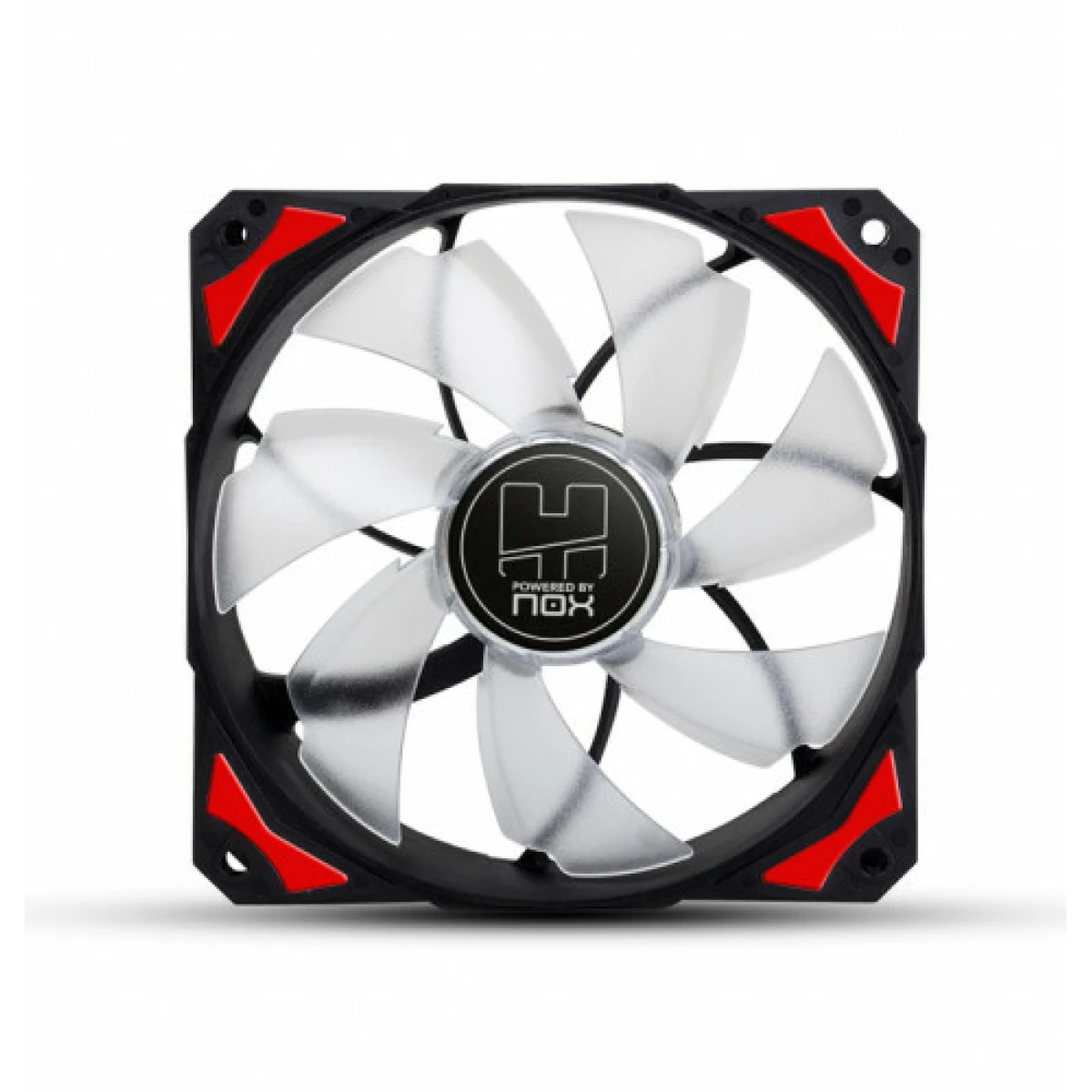 Galery – NOX H-Fan LED Gabinete de computador Ventilador 12 cm Preto, Vermelho, Branco0