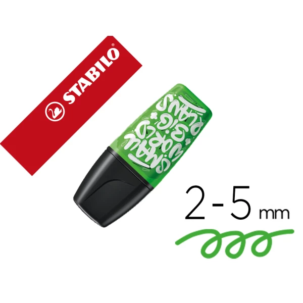 Thumbnail-Marcador fluorescente stabilo boss mini by snooze one verde