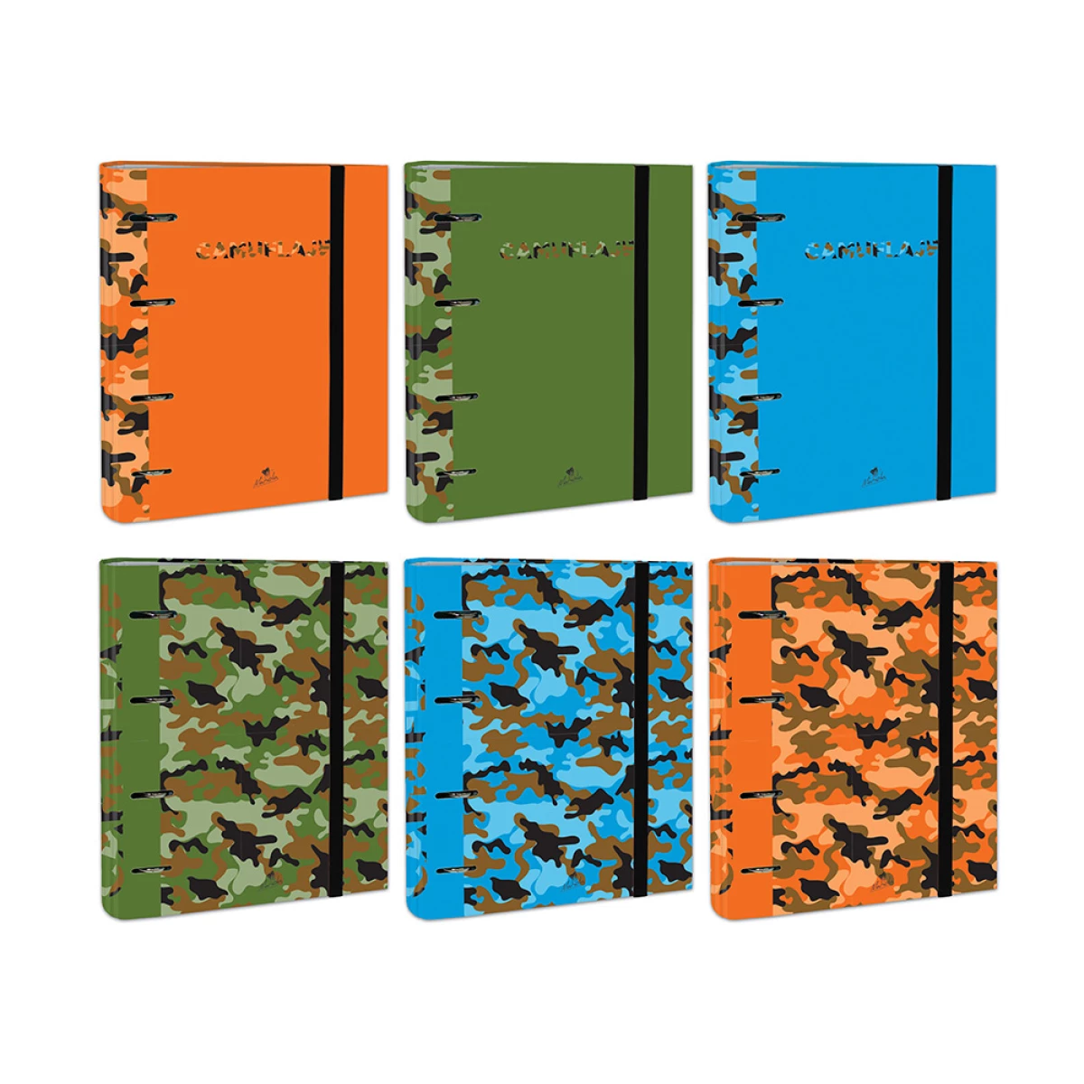 Galery – Pasta de 4 aneis de 40 mm mistos cartao forrado folio expositor de 12 unidades cores sortidas 6 desenhos0