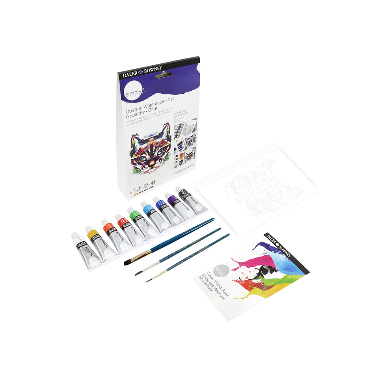 Galery – Conjunto de pintura guache daler rowney simply activity0