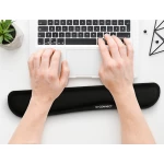 Galery – Apoio de pulsos q-connect memory foam para teclado cor preto 460x85x25 mm0