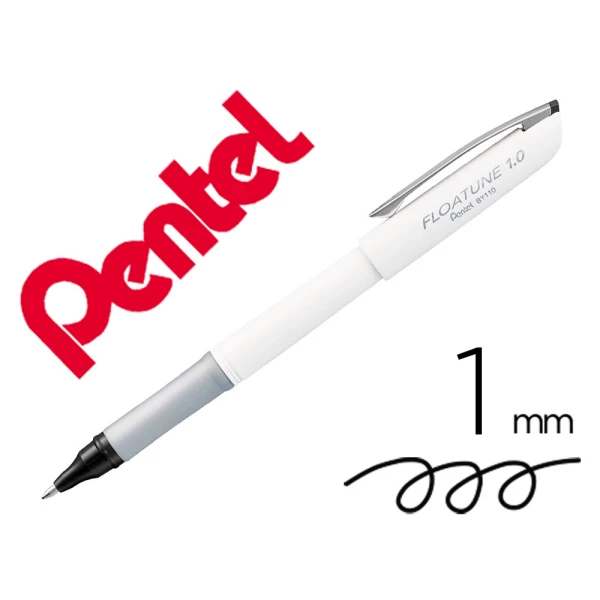 Thumbnail-Roller ball pentel floatune ponta de 1 mm cor preto – 12 unidades