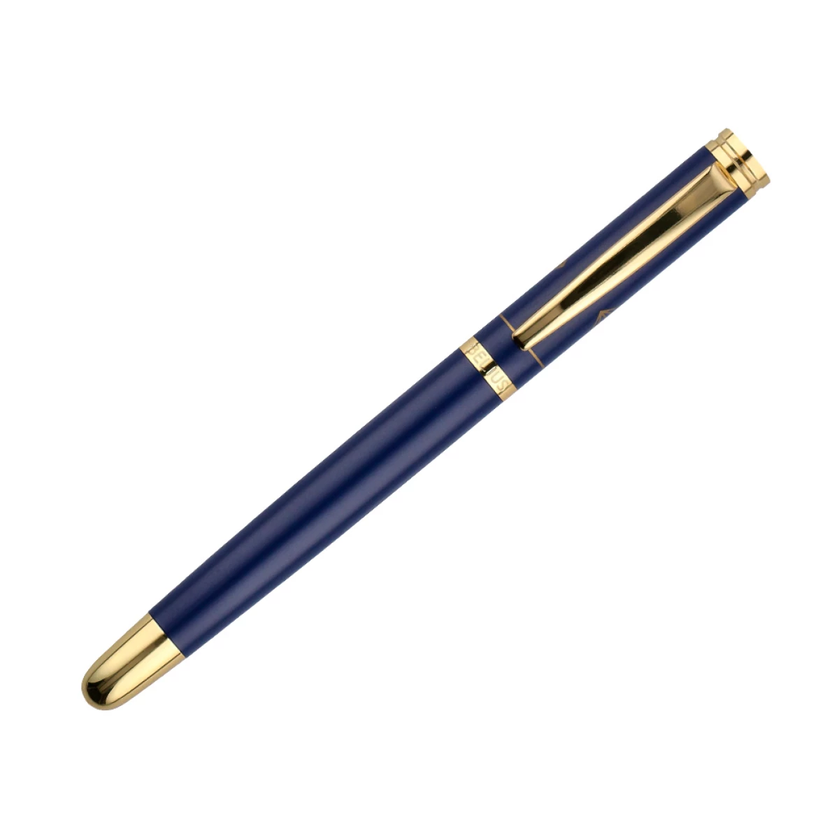 Galery – Caneta e estojo belius soiree desenho art deco azul marinho e dourado tinta azul caixa design0