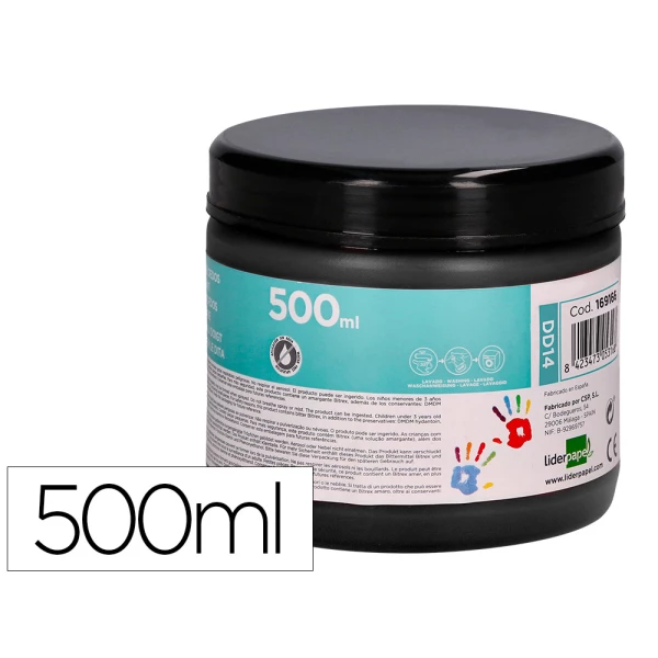 Thumbnail-Pintura a dedos liderpapel frasco de 500 ml preto