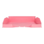 Galery – Tabuleiro de secretaria q-connect plastico rosa pastel opaco0