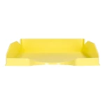 Galery – Tabuleiro de secretaria q-connect plastico amarelo pastel opaco0